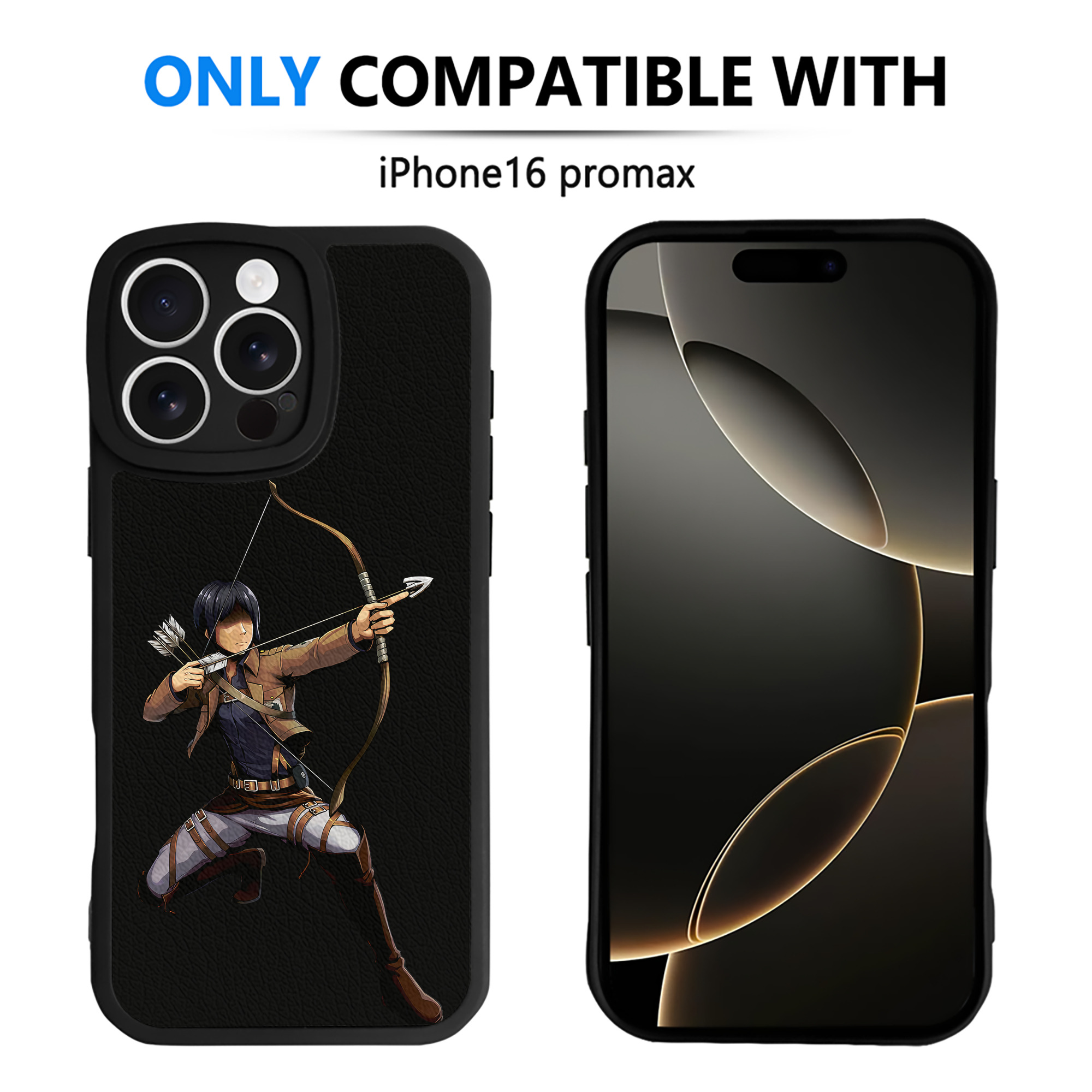 （画像用） 進撃の巨人 Attack on Titan 【iPhone 16シリーズ対応】シリコンスマホケース（レザー調） 材質：シリコン